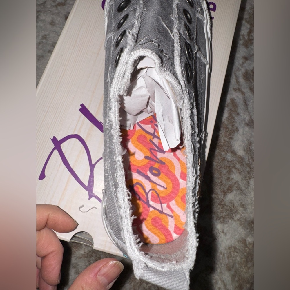 Blowfish Malibu Marley Gray Slip-On Sneakers - Picture 5 of 9